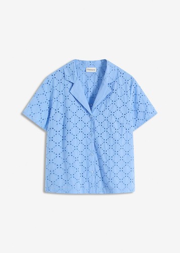 Modische lochstickerei bluse - modische, lochstickerei-bluse