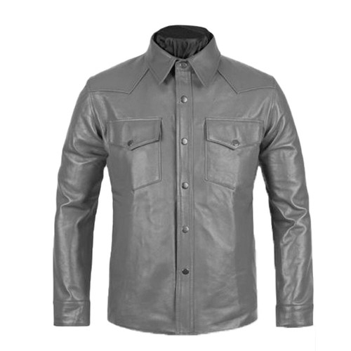 Neu herren echt lammleder hemd - herren,