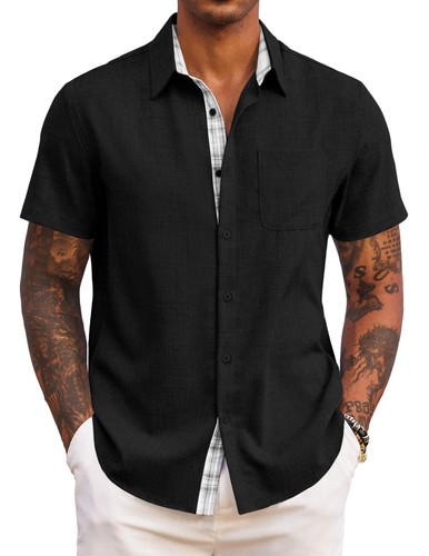 Herren sommer kurzarmhemd - herren,
